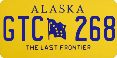 AK license plate GTC268
