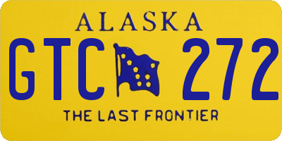 AK license plate GTC272