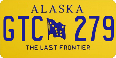 AK license plate GTC279
