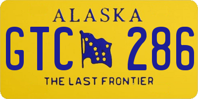 AK license plate GTC286