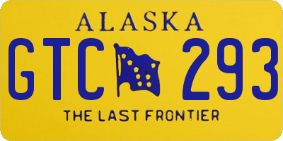 AK license plate GTC293