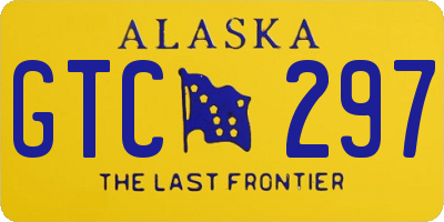 AK license plate GTC297
