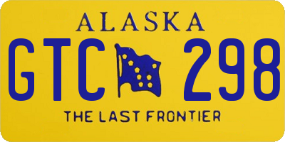 AK license plate GTC298