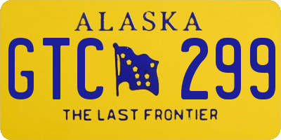 AK license plate GTC299