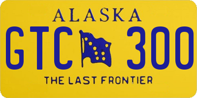 AK license plate GTC300
