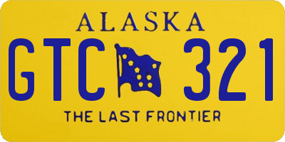 AK license plate GTC321