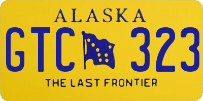 AK license plate GTC323