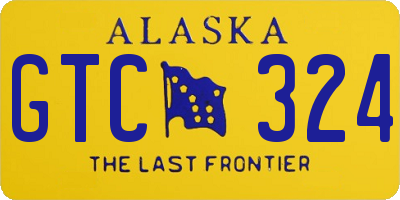 AK license plate GTC324