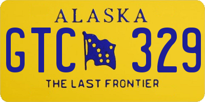 AK license plate GTC329