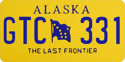 AK license plate GTC331
