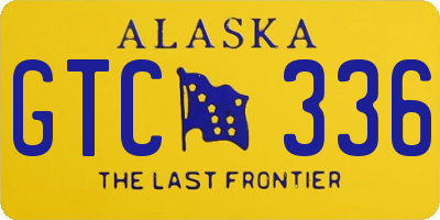 AK license plate GTC336