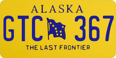 AK license plate GTC367