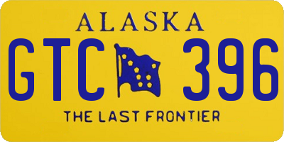 AK license plate GTC396