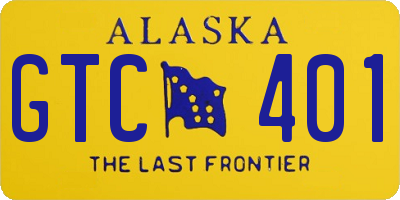 AK license plate GTC401