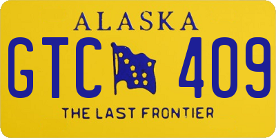 AK license plate GTC409