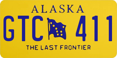 AK license plate GTC411