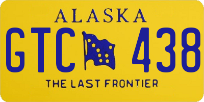 AK license plate GTC438