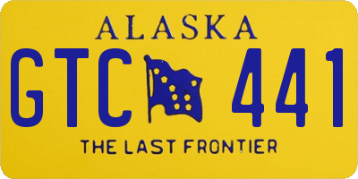 AK license plate GTC441