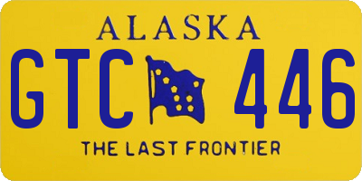 AK license plate GTC446