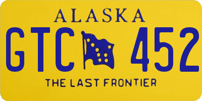 AK license plate GTC452