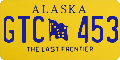AK license plate GTC453
