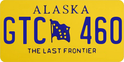 AK license plate GTC460