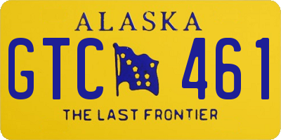 AK license plate GTC461