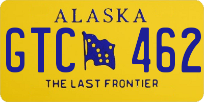 AK license plate GTC462