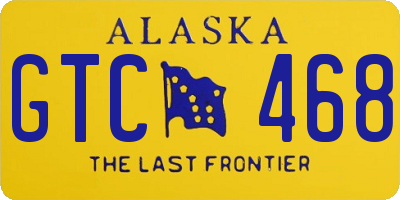 AK license plate GTC468