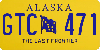 AK license plate GTC471