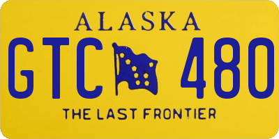 AK license plate GTC480