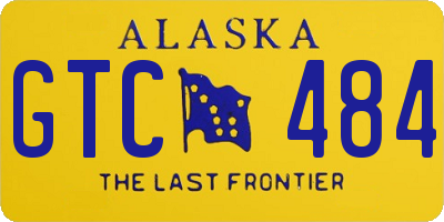 AK license plate GTC484