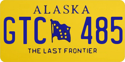 AK license plate GTC485