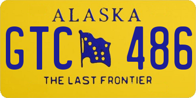 AK license plate GTC486