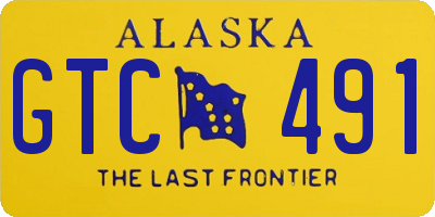 AK license plate GTC491