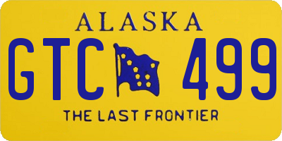 AK license plate GTC499