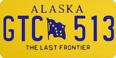 AK license plate GTC513