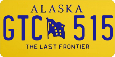 AK license plate GTC515