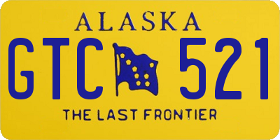 AK license plate GTC521