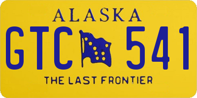 AK license plate GTC541