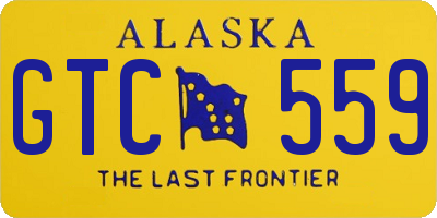 AK license plate GTC559