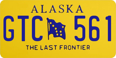 AK license plate GTC561