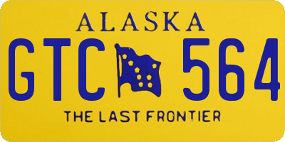 AK license plate GTC564