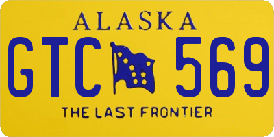 AK license plate GTC569
