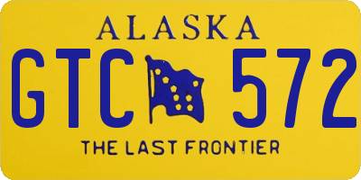 AK license plate GTC572
