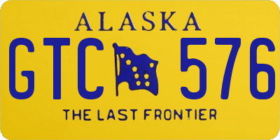 AK license plate GTC576