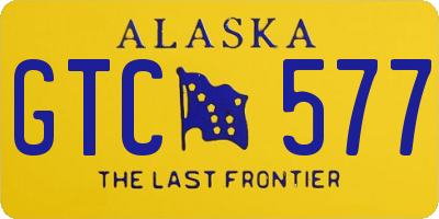 AK license plate GTC577