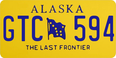 AK license plate GTC594