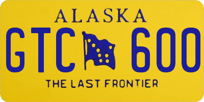 AK license plate GTC600