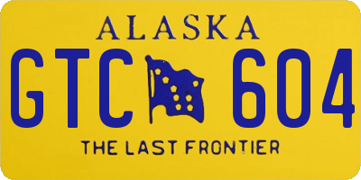 AK license plate GTC604